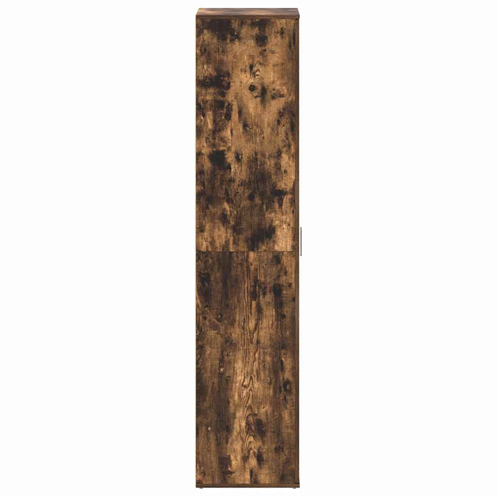 Mobile per Scarpe  Rovere Affumicato 80x39x180 cm Legno Ingegnato 3333870