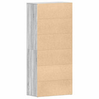 Armadio per Scarpe Grigio Sonoma 80x39x180 cm Legno ingegnerizzato 3333871