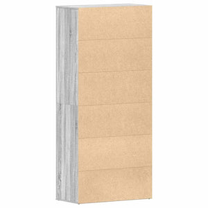 Armadio per Scarpe Grigio Sonoma 80x39x180 cm Legno ingegnerizzato 3333871
