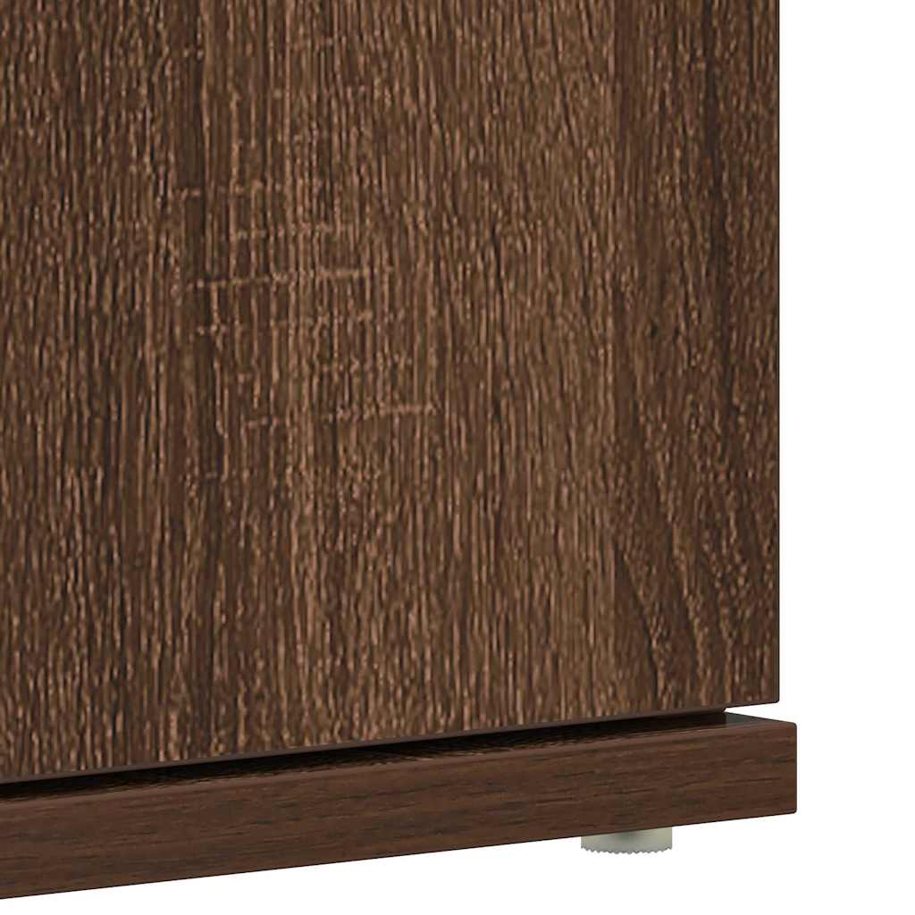 Mobile per scarpe Marrone 80 x 39 x 180 cm Legno multistrato 3333872