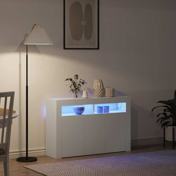 Credenza-Buffet-Armadio da cucina Bianco 116 x 30 x 75 cm Legno multistrato