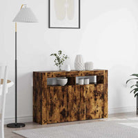 Credenza Rovere fumo 116 x 30 x 75 cm Legno multistrato 3333880