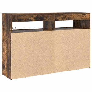 Credenza Rovere fumo 116 x 30 x 75 cm Legno multistrato 3333880