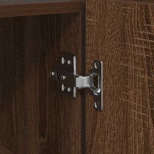 Credenza Rovere marrone 116 x 30 x 75 cm Legno multistrato 3333882