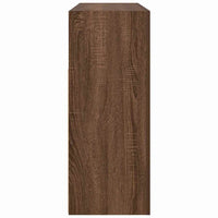 Credenza Rovere marrone 116 x 30 x 75 cm Legno multistrato 3333882