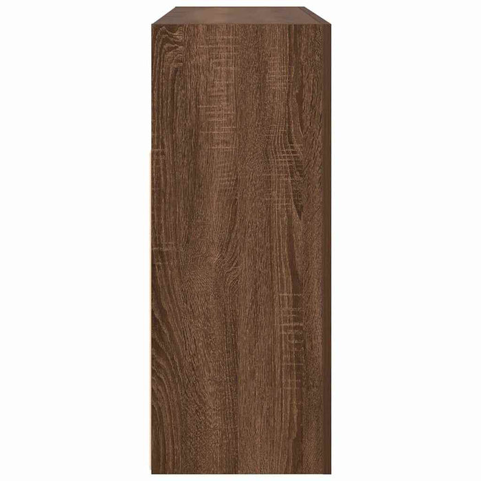 Credenza Rovere marrone 116 x 30 x 75 cm Legno multistrato 3333882