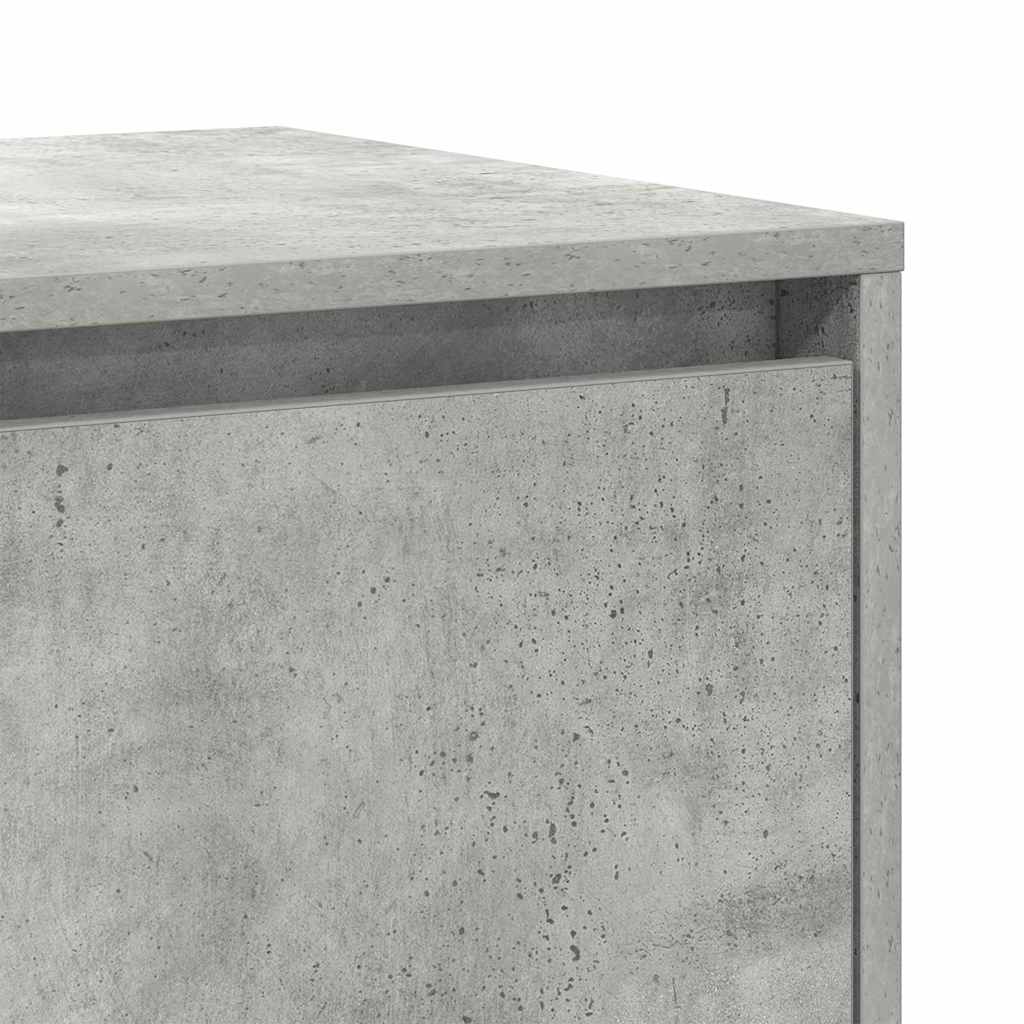 Credenza Grigia in Cemento Grigio cemento Legno ingegnerizzato 3333889