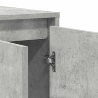 Credenza Grigia in Cemento Grigio cemento Legno ingegnerizzato 3333889