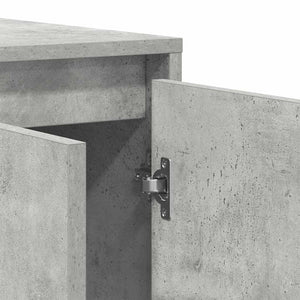 Credenza Grigia in Cemento Grigio cemento Legno ingegnerizzato 3333889