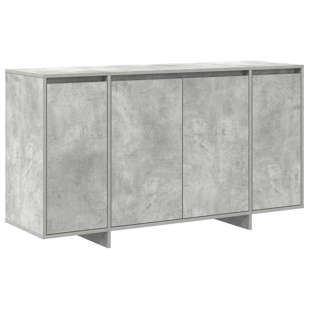 Credenza Grigia in Cemento Grigio cemento Legno ingegnerizzato 3333889