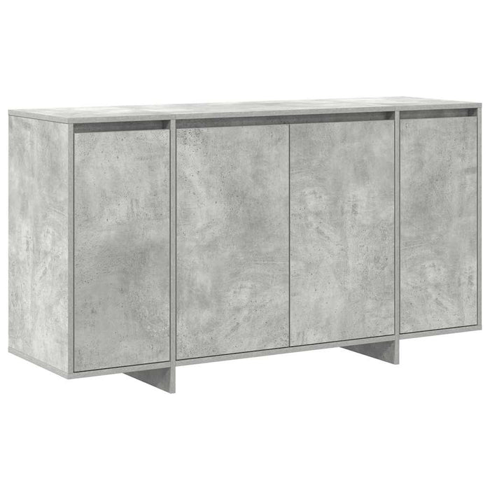 Credenza Grigia in Cemento Grigio cemento Legno ingegnerizzato 3333889