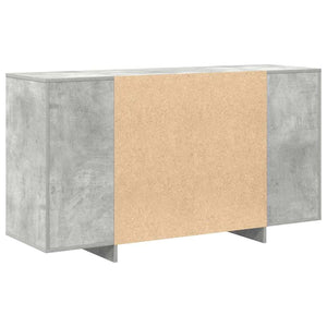 Credenza Grigia in Cemento Grigio cemento Legno ingegnerizzato 3333889