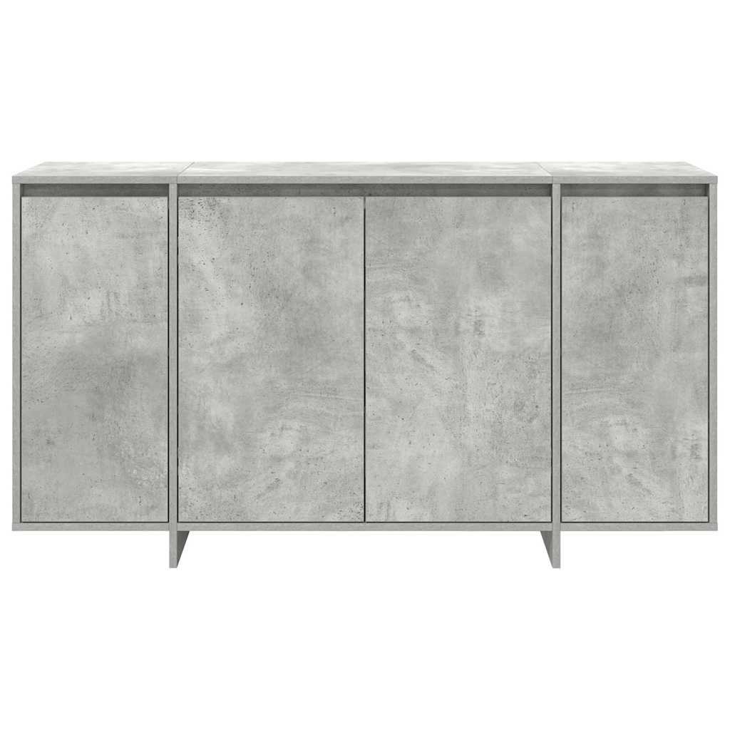 Credenza Grigia in Cemento Grigio cemento Legno ingegnerizzato 3333889