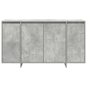 Credenza Grigia in Cemento Grigio cemento Legno ingegnerizzato 3333889