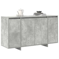Credenza Grigia in Cemento Grigio cemento Legno ingegnerizzato 3333889