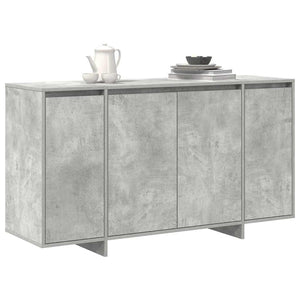 Credenza Grigia in Cemento Grigio cemento Legno ingegnerizzato 3333889