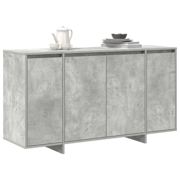 Credenza Grigia in Cemento Grigio cemento Legno ingegnerizzato 3333889