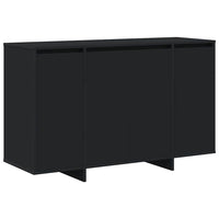 Credenza-Buffet-Armadio da cucina Nero 120 x 41 x 75 cm Legno multistrato