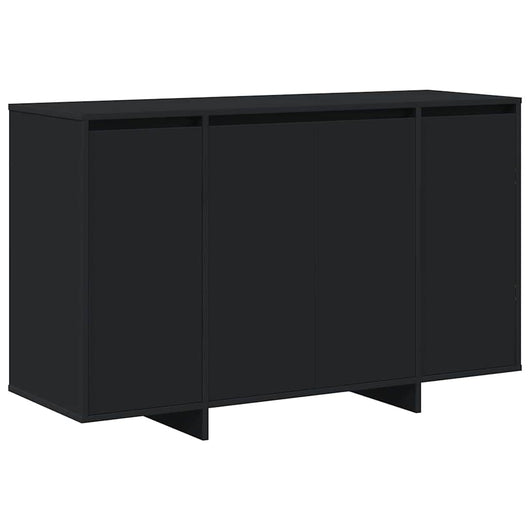 Credenza-Buffet-Armadio da cucina Nero 120 x 41 x 75 cm Legno multistrato
