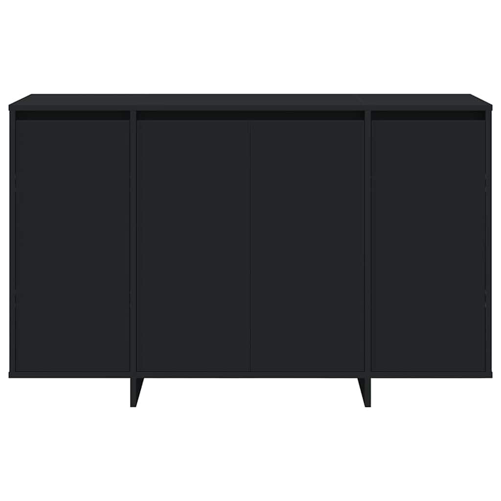Credenza-Buffet-Armadio da cucina Nero 120 x 41 x 75 cm Legno multistrato