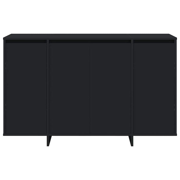 Credenza-Buffet-Armadio da cucina Nero 120 x 41 x 75 cm Legno multistrato