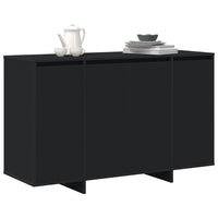 Credenza-Buffet-Armadio da cucina Nero 120 x 41 x 75 cm Legno multistrato