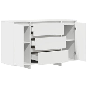 Credenza con Cassetto-Buffet-Armadio da cucina Bianco 120 x 41 x 75 cm Legno multistrato