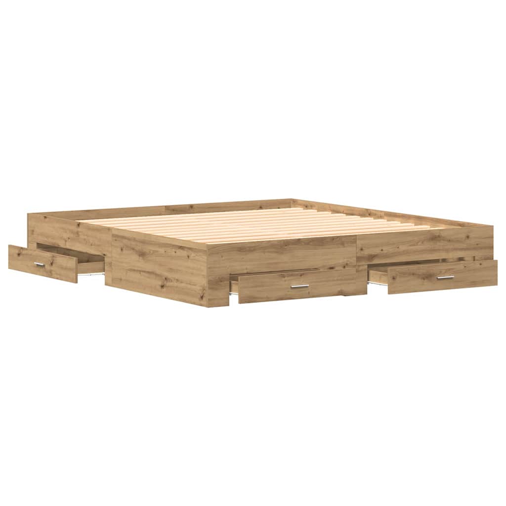 Struttura del letto Rovere artigianale 180 x 200 cm 3333961
