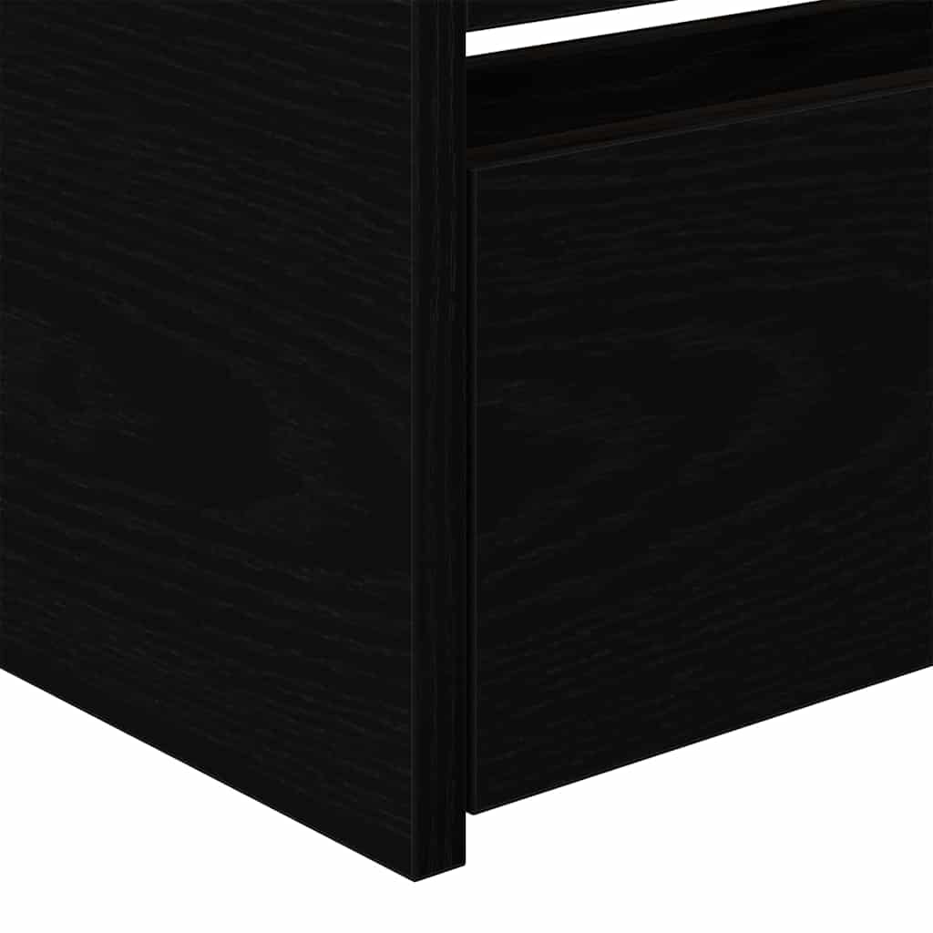 Struttura di daybed con cassetti Rovere nero 90 x 190 cm 3333998