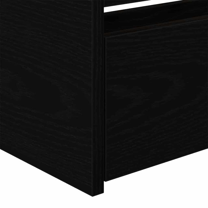 Struttura di daybed con cassetti Rovere nero 90 x 190 cm 3333998
