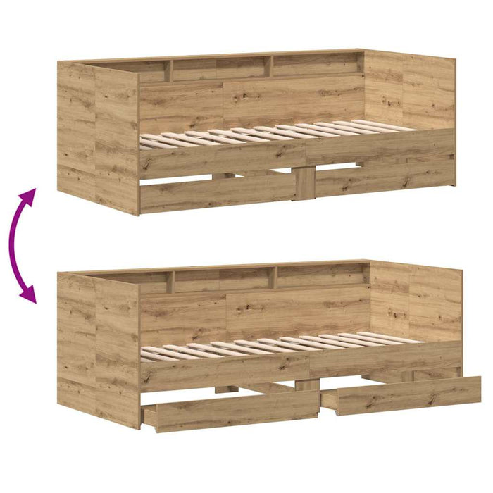 Daybed Rovere artigianale 90 x 190 cm Legno multistrato 3334003