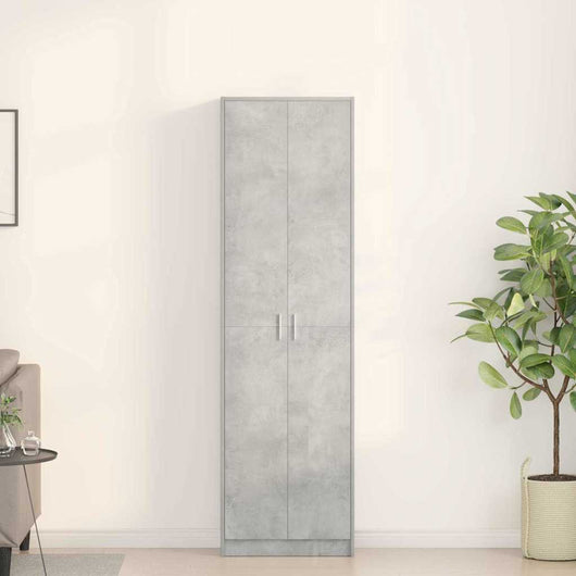 Guardaroba Grigio cemento 55 x 25 x 189 cm Legno multistrato 3334011