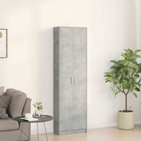 Guardaroba Grigio cemento 55 x 25 x 189 cm Legno multistrato 3334011