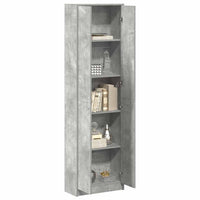 Guardaroba Grigio cemento 55 x 25 x 189 cm Legno multistrato 3334011