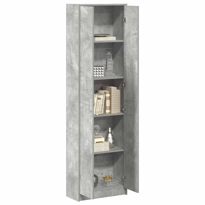 Guardaroba Grigio cemento 55 x 25 x 189 cm Legno multistrato 3334011
