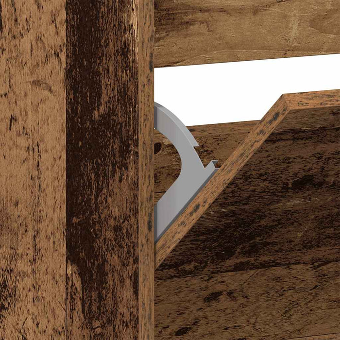 Armadio per Scarpe con porta Legno vecchio 80 x 21 x 163.5 cm 3334025