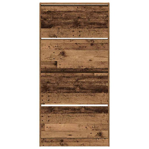 Armadio per Scarpe con porta Legno vecchio 80 x 21 x 163.5 cm 3334025