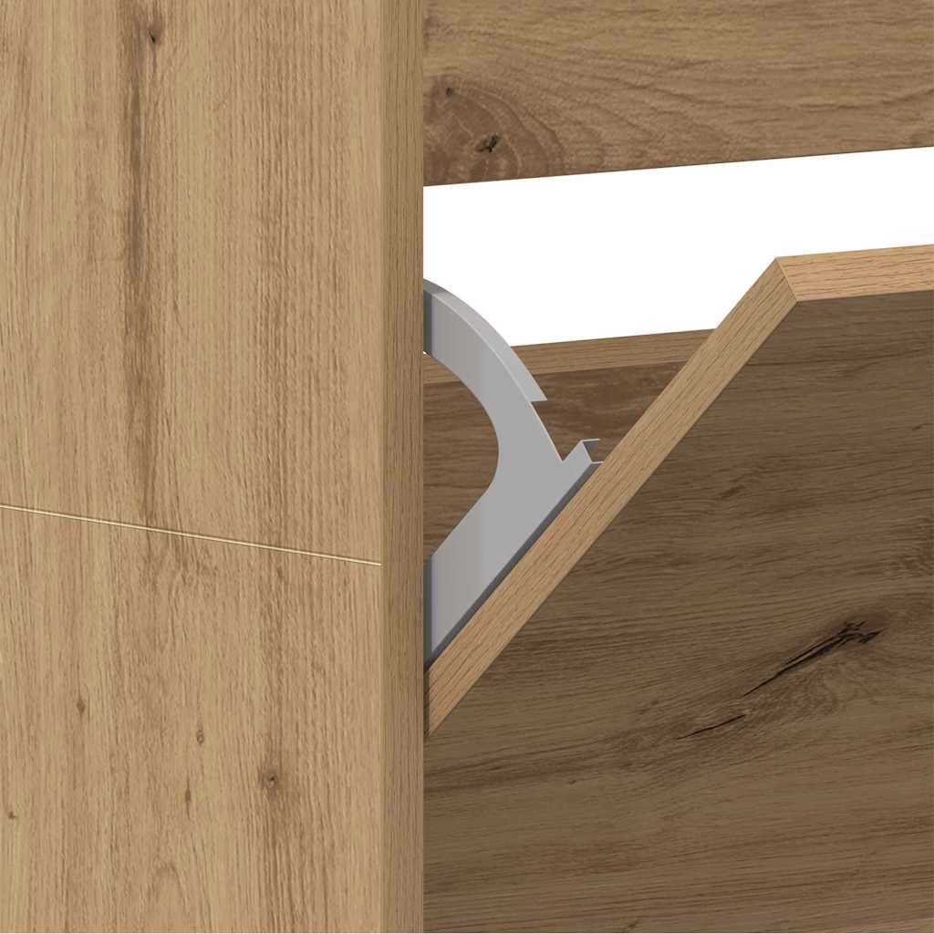 Armadio per Scarpe rovere artigianale 80 x 21 x 163.5 cm 3334026