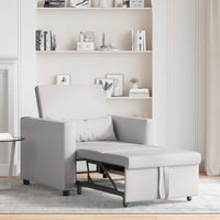 Divano Letto Singolo Grigio nuvola 90 x 165 x 87 cm Tessuto 42002694