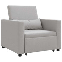 vidaXL Divano Letto Singolo Grigio nuvola 90 x 165 x 87 cm Tessuto