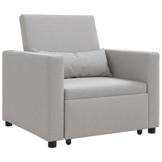 vidaXL Divano Letto Singolo Grigio nuvola 90 x 165 x 87 cm Tessuto