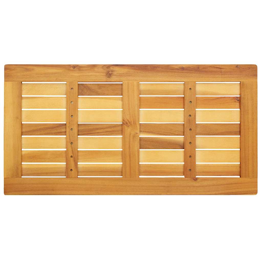 Piano Tavolo  90x45x2,2 cm Rettangolare in Legno Massiccio di Acacia 4108094