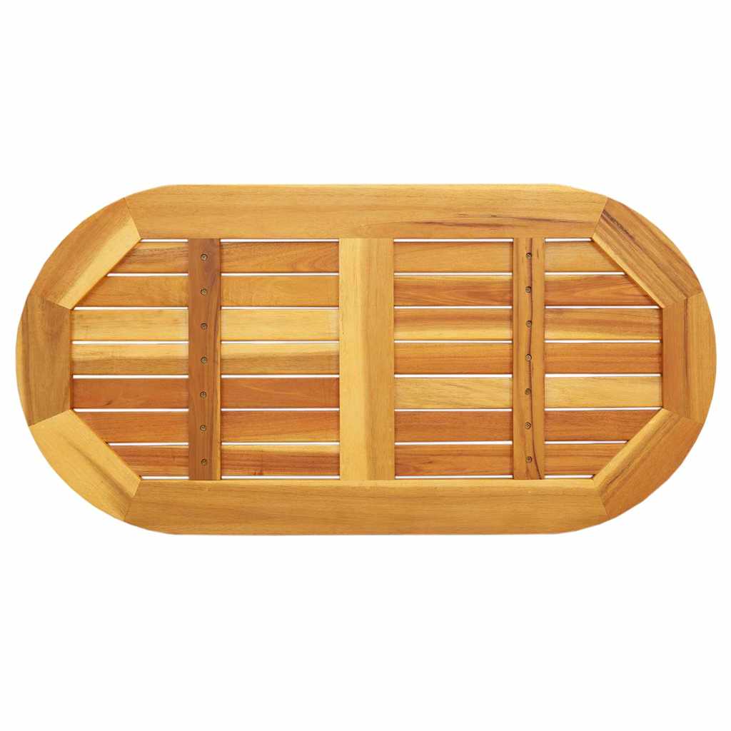 Piano del Tavolo 90x45x2,2 cm Ovale in Legno Massello di Acacia 4108099