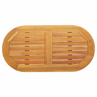 Piano del Tavolo 90x45x2,2 cm Ovale in Legno Massello di Acacia 4108099