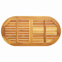 Piano Tavolo  110x55x2 cm Ovale in Legno Massello di Acacia 4108101