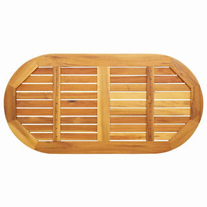 Piano Tavolo  110x55x2 cm Ovale in Legno Massello di Acacia 4108101