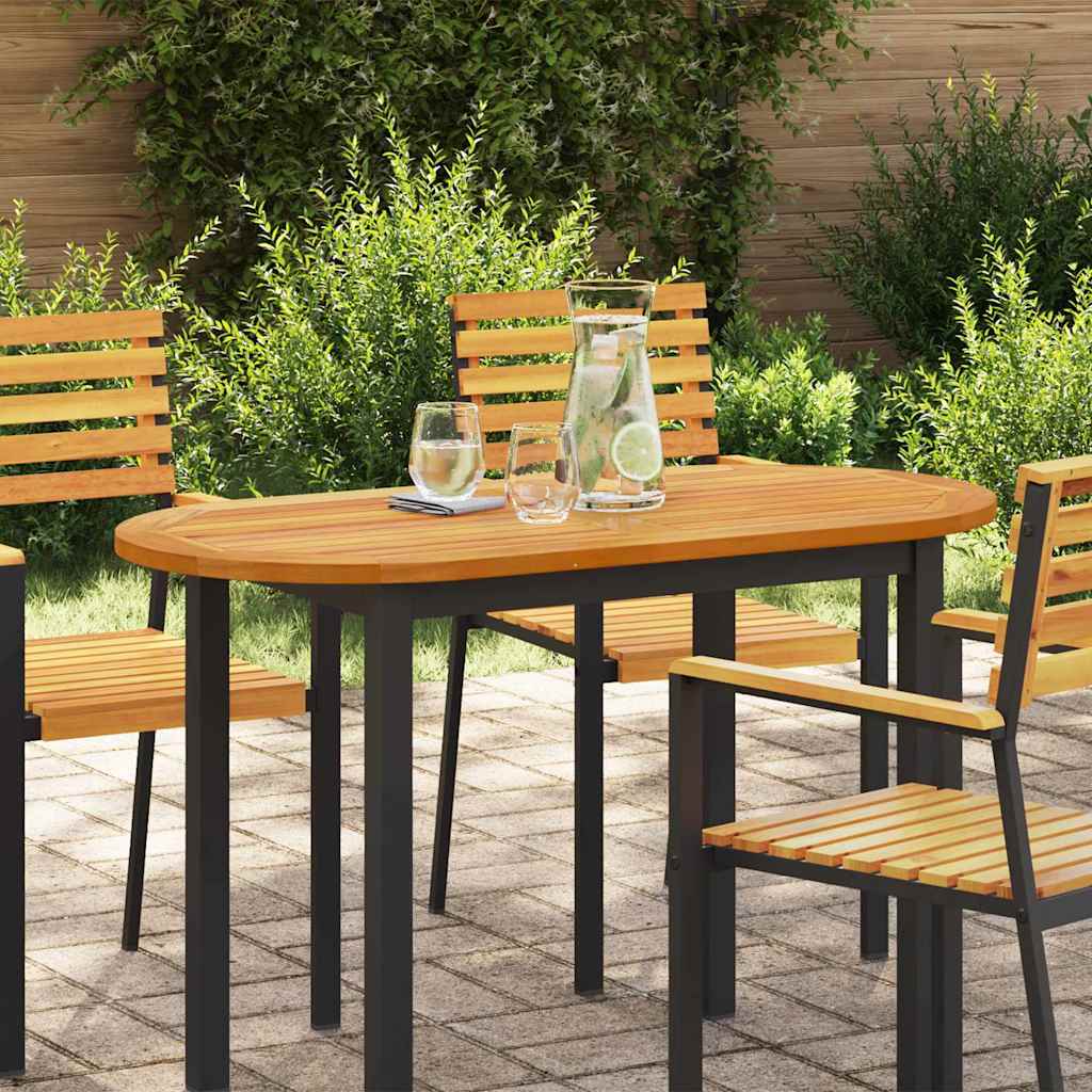 Piano Tavolo  110x55x2 cm Ovale in Legno Massello di Acacia 4108101