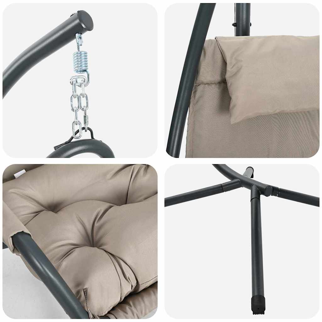 Sedia uovo sospesa Talpa 94 x 107 x 196.5 cm Acciaio 42003853