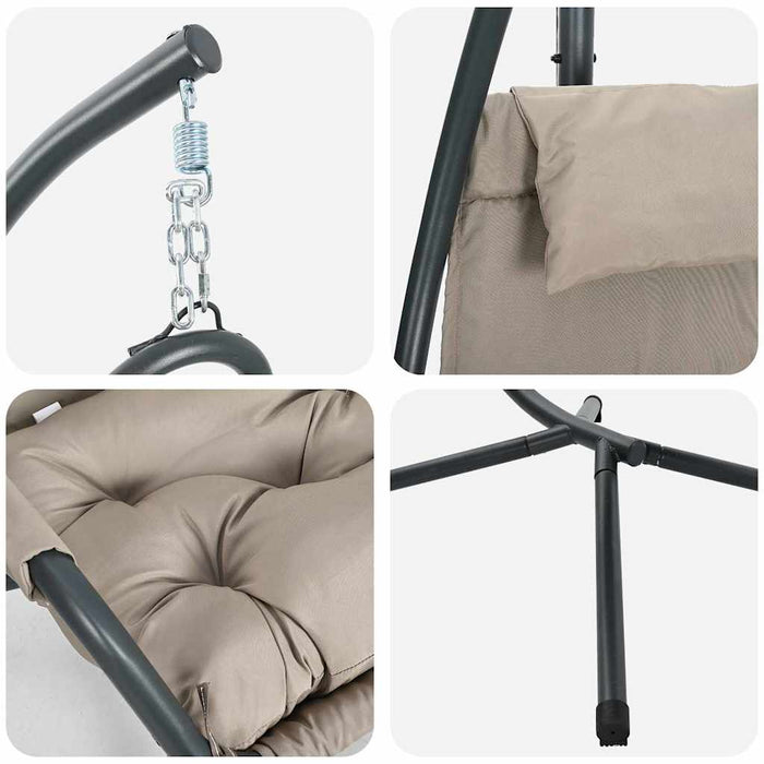 Sedia uovo sospesa Talpa 94 x 107 x 196.5 cm Acciaio 42003853