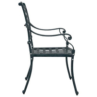 Set di 2 sedie da giardino vitaXL in verde, in alluminio. 42002377